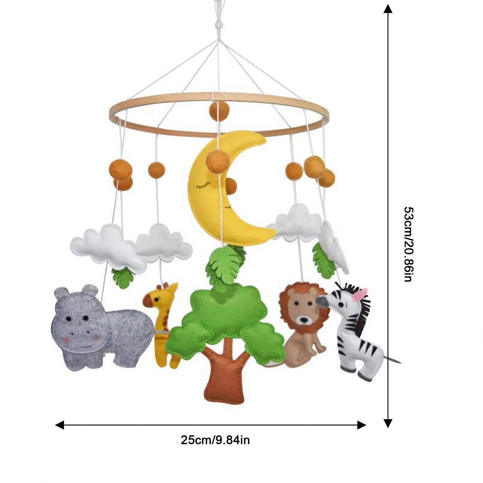 Мобиль Fowybe Woodland Babies Jungle Mobile Bed Bell Игрушка для кроватки Деревянный, фото №4