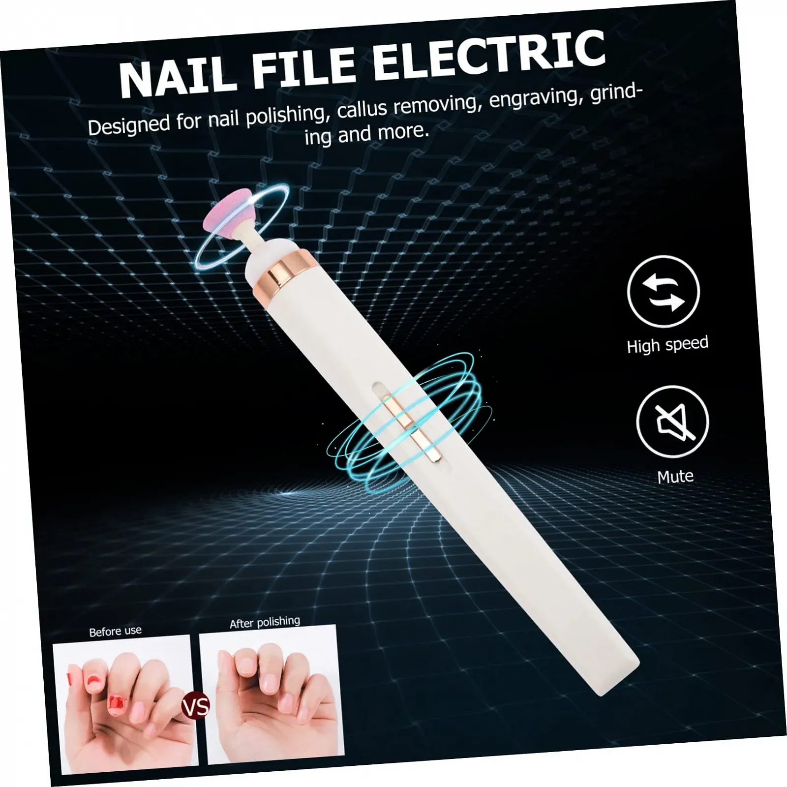 Электрический Набор для Маникюра WRITWAA Professional USB Перезаряжаемый Стильный Дизайн, фото №9 Электрический Набор для Маникюра WRITWAA Professional USB Перезаряжаемый Стильный Дизайн, фото №9