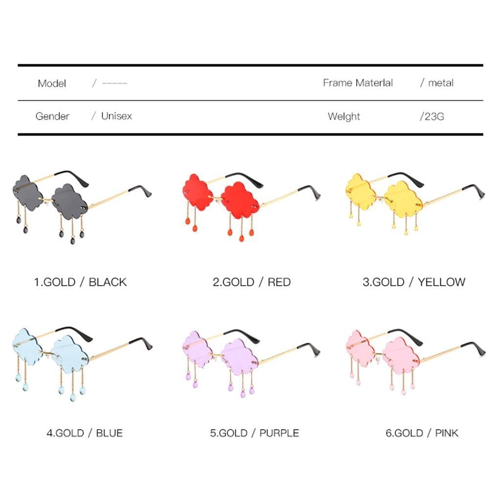 Солнцезащитные очки Colcolo Fashion UV400 без оправы, облако, фото №6