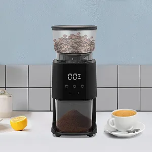 Электрическая кофемолка 150 Вт с 30 настройками помола для эспрессо, капельного кофе и френч-пресса synthetic.ua - Фото 1