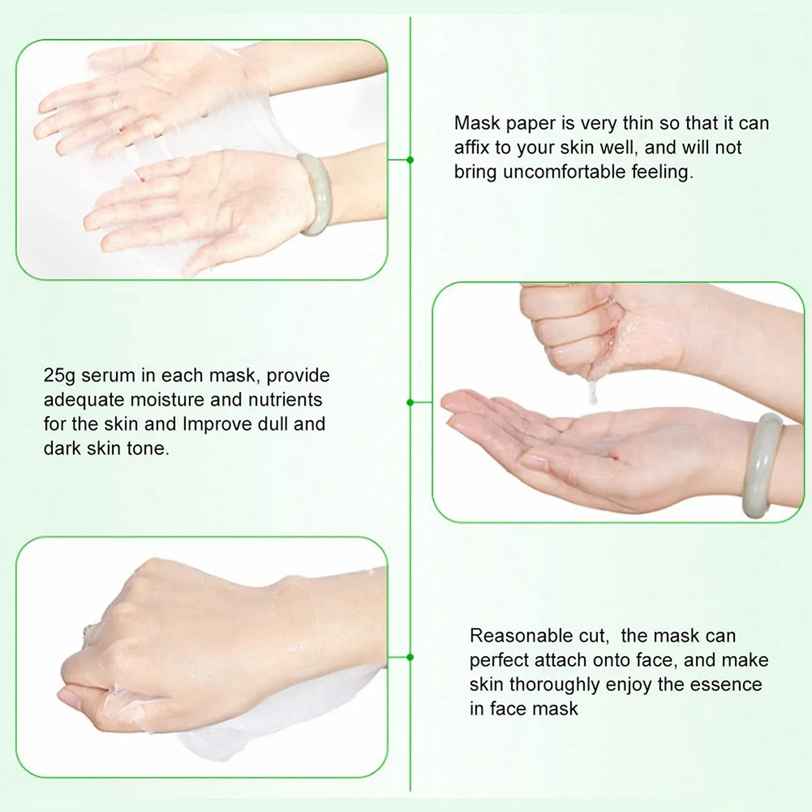 Тканинна маска Nip And Fab e Vera 25 г, 10 штук, фото №8