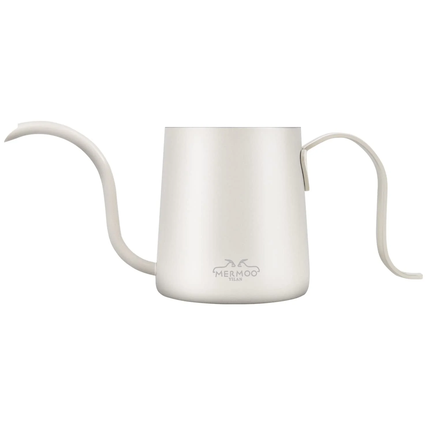 Кавник MERMOO YILAN Міні Кавник Чайник з гусячою шиєю 304 Нержавіюча сталь 250 мл Бежевий, фото №1