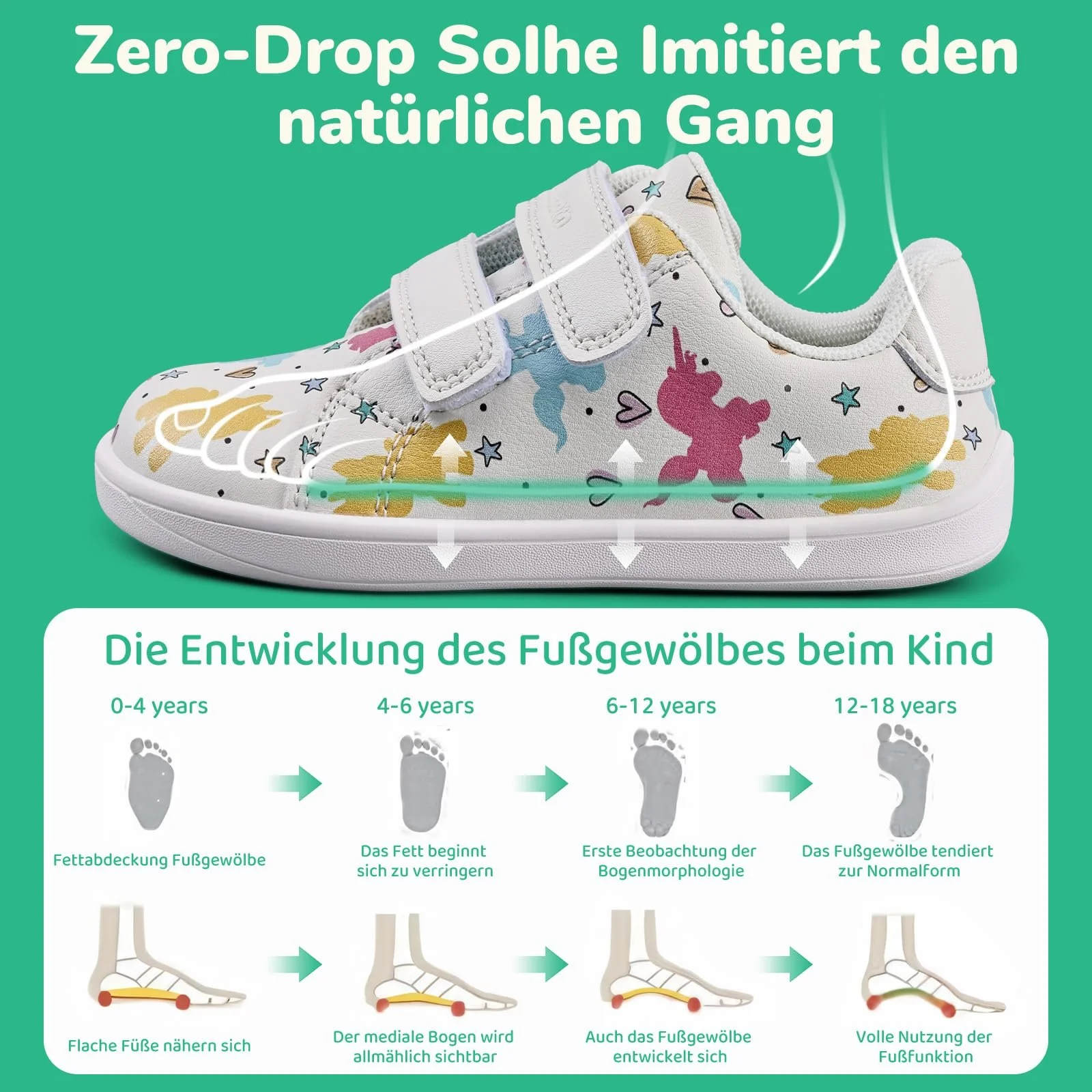 Детские босоногие кроссовки IceUnicorn, широкие босоногие тренажеры, и девочек, босоногие туфли, минималистичная Кроссовки для ходьбы, фото №4