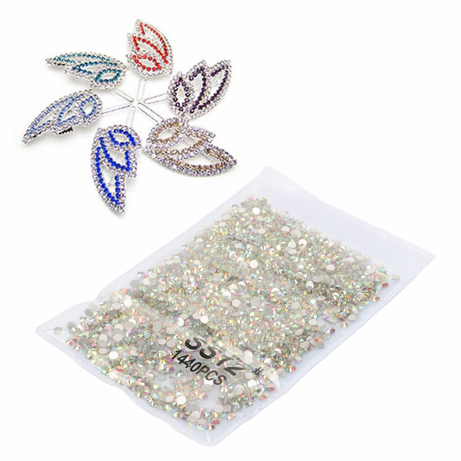 Стеклянные кристаллы для одежды, 5760 штук, аксессуары для украшений своими руками, фото №6