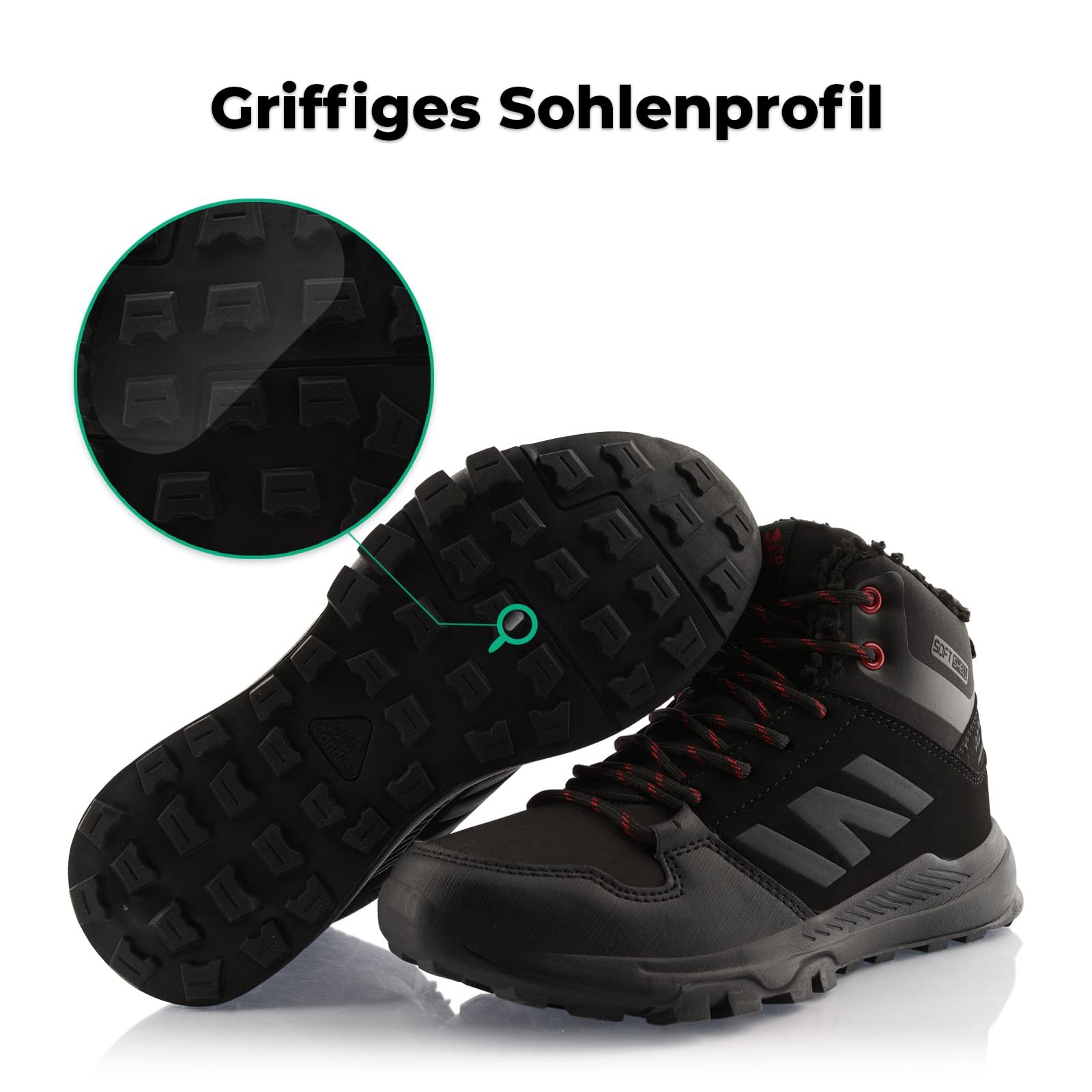 Ботинки Fusskleidung® для хайкинга, утепленные, зимние, софтшелл, фото №4
