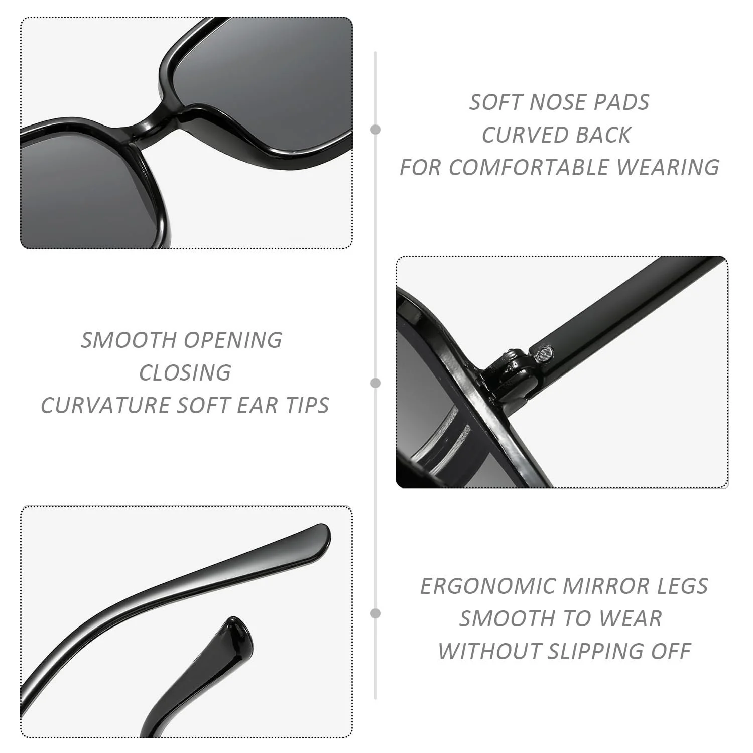 Солнцезащитные очки Квадратные Модные YSJCHEBS Градиентные, фото №3