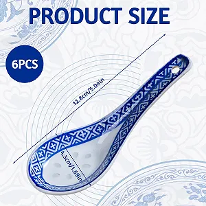 Набір з 6 керамічних ложок для рамену synthetic.ua - Фото 1