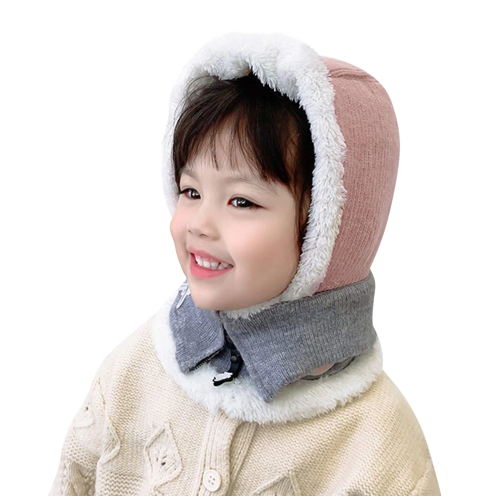 Детская шапка 2-в-1 и шарф-манишка RUIXIA, фото №5 Детская шапка 2-в-1 и шарф-манишка RUIXIA, фото №5