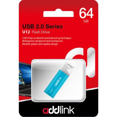 USB флеш-накопитель AddLink 64GB U12 Aqua 2.0 ad64GBU12A2, фото №2