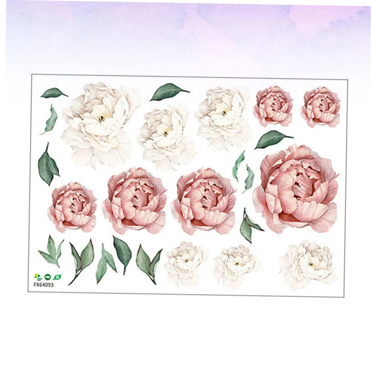 Наклейка на стіну Peony Pattern самоклейна ПВХ, фото №6 Наклейка на стіну Peony Pattern самоклейна ПВХ, фото №6