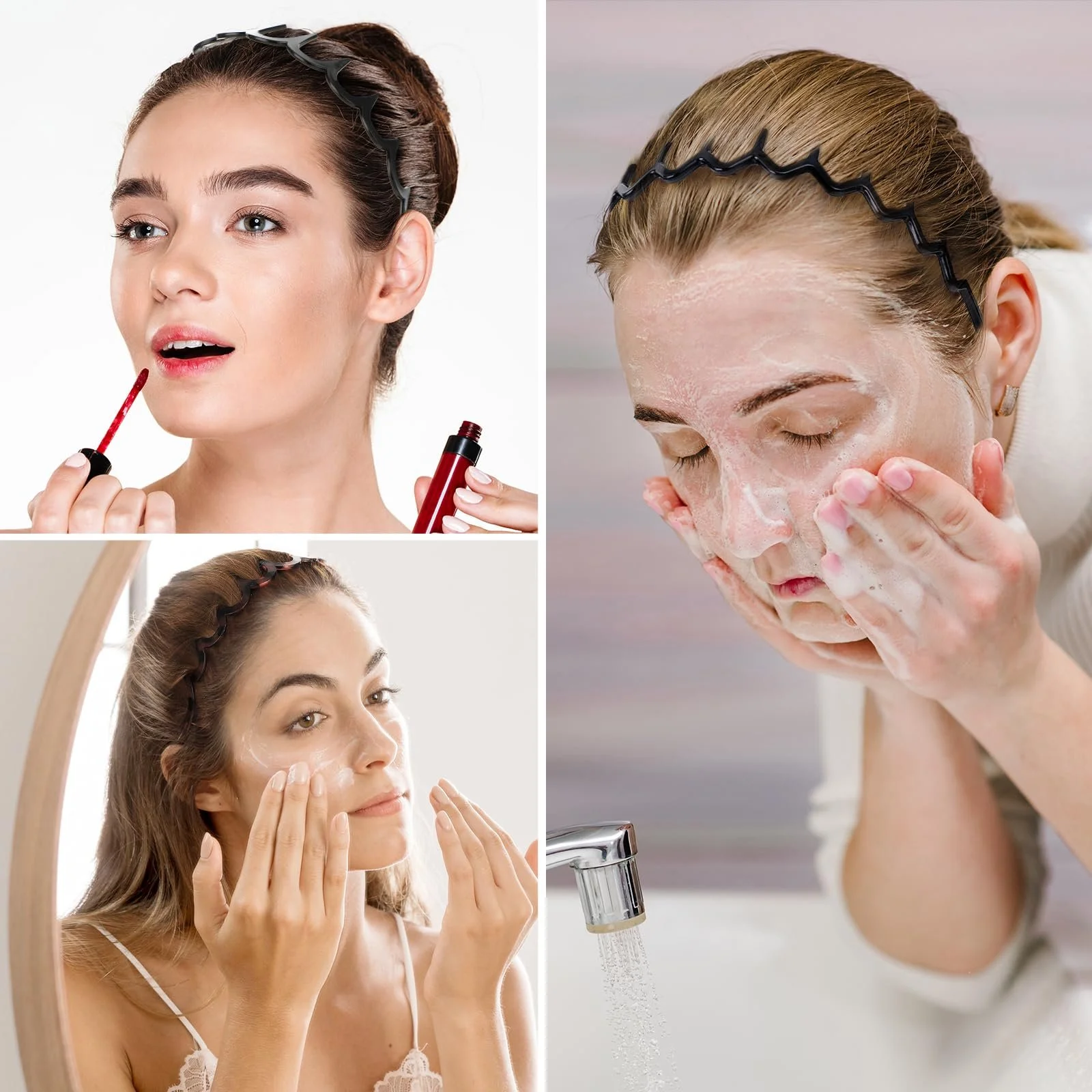 Обруч для волос Zigzag, набор 4 шт., фото №6 Обруч для волос Zigzag, набор 4 шт., фото №6