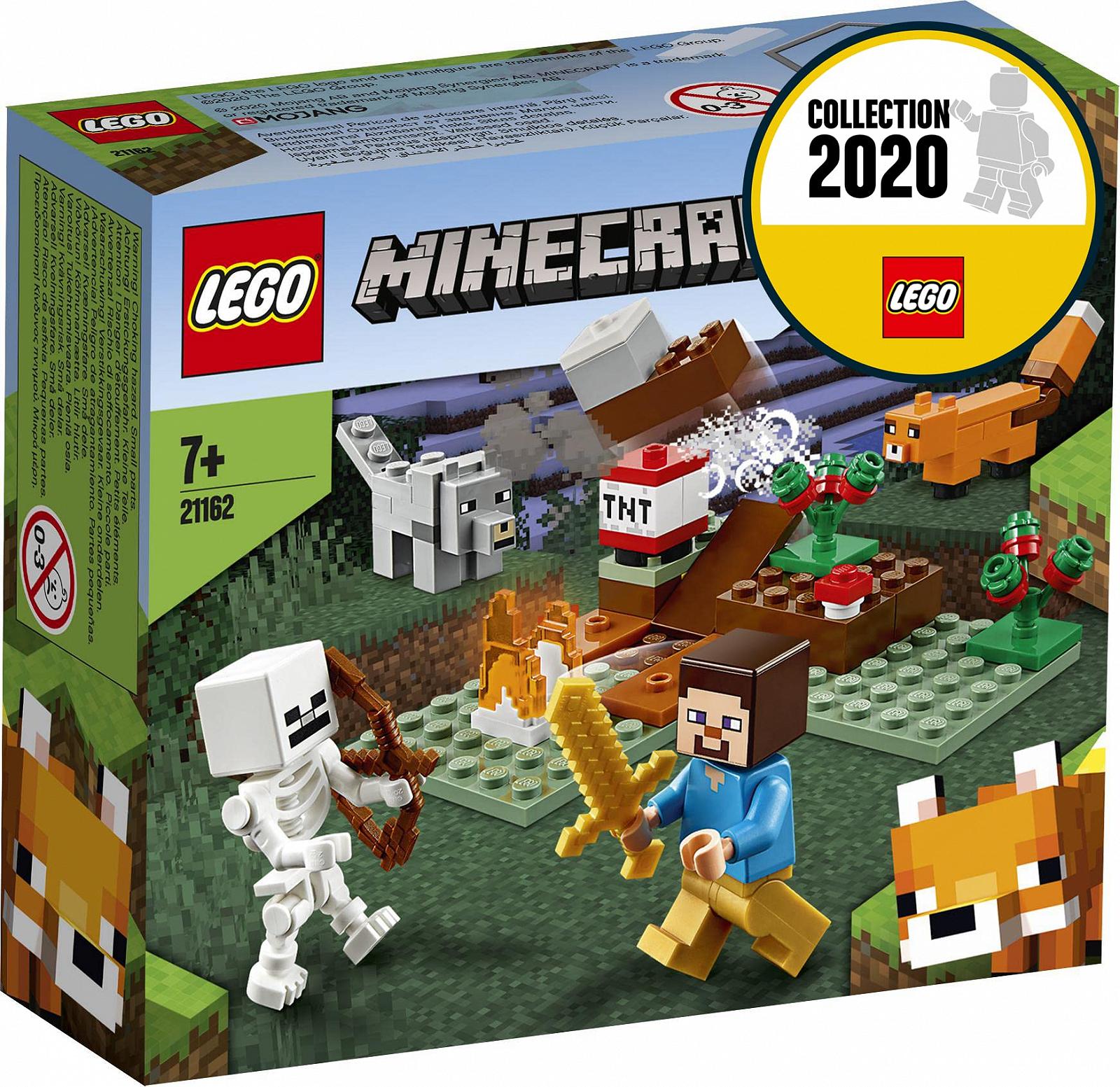 Конструктор Lego Minecraft Taiga Adventure с фигурками Стива, Волка и Лисицы для детей от 7 лет, фото №3
