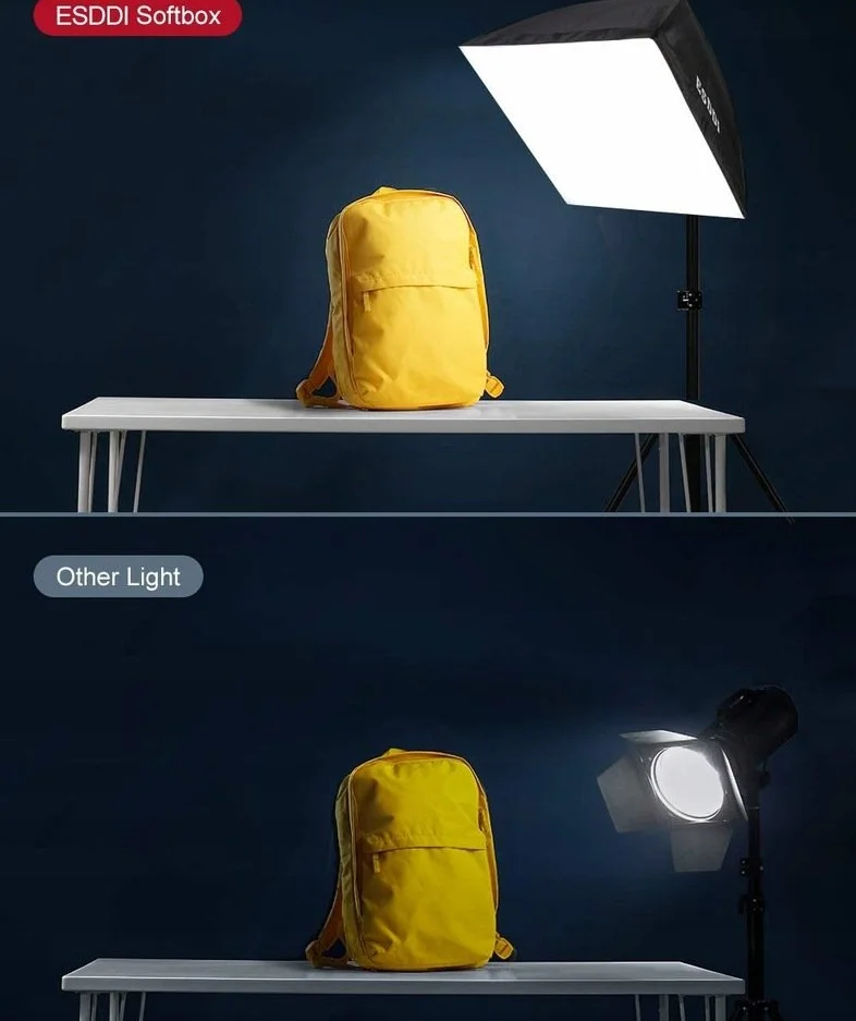 Комплект студійного освітлення ESDDI PS025 / 50x70см / 2шт. / Чорний, фото №3