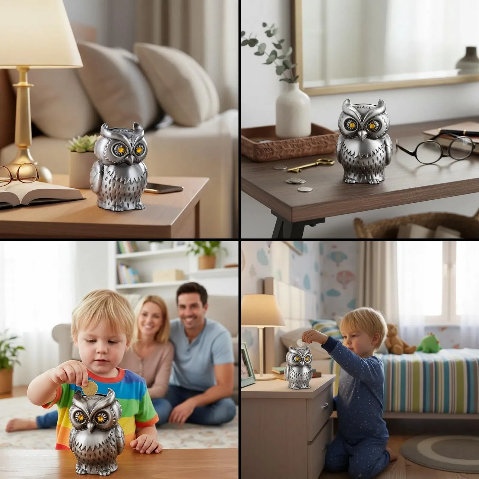 Скарбничка Managers Сова металева Настільна, фото №4