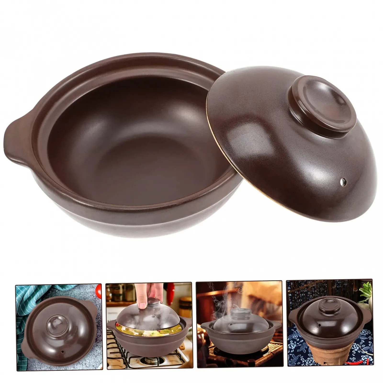 Каструля керамічна iplusmile Мала з кришкою, антипригарна, термостійка, фото №8 Каструля керамічна iplusmile Мала з кришкою, антипригарна, термостійка, фото №8