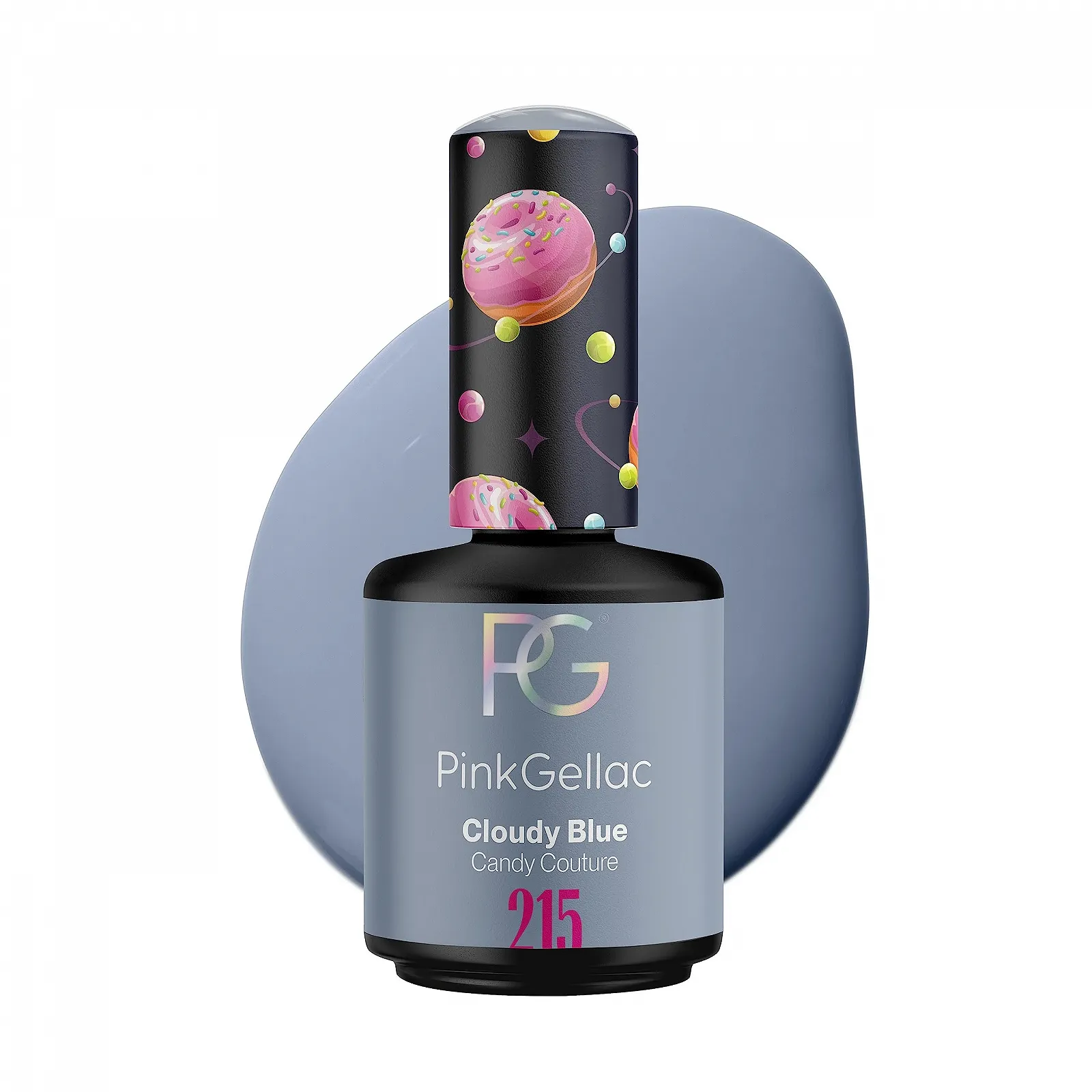 Гель-лак Pink Gellac 215 Cloudy Blue, 15 мл, синий, фото №1 Гель-лак Pink Gellac 215 Cloudy Blue, 15 мл, синий, фото №1