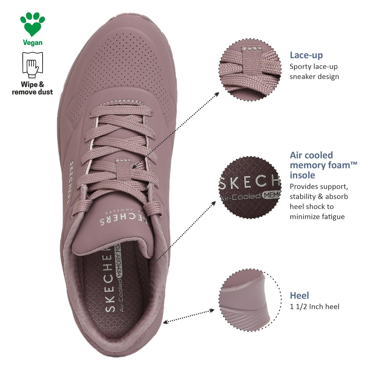 Кроссовки Skechers UNO Stand On Air, женские, фото №5