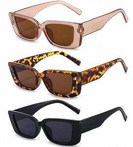 Вінтажні сонцезахисні окуляри котяче око Unning для жінок, ретро квадратні - Фото 1