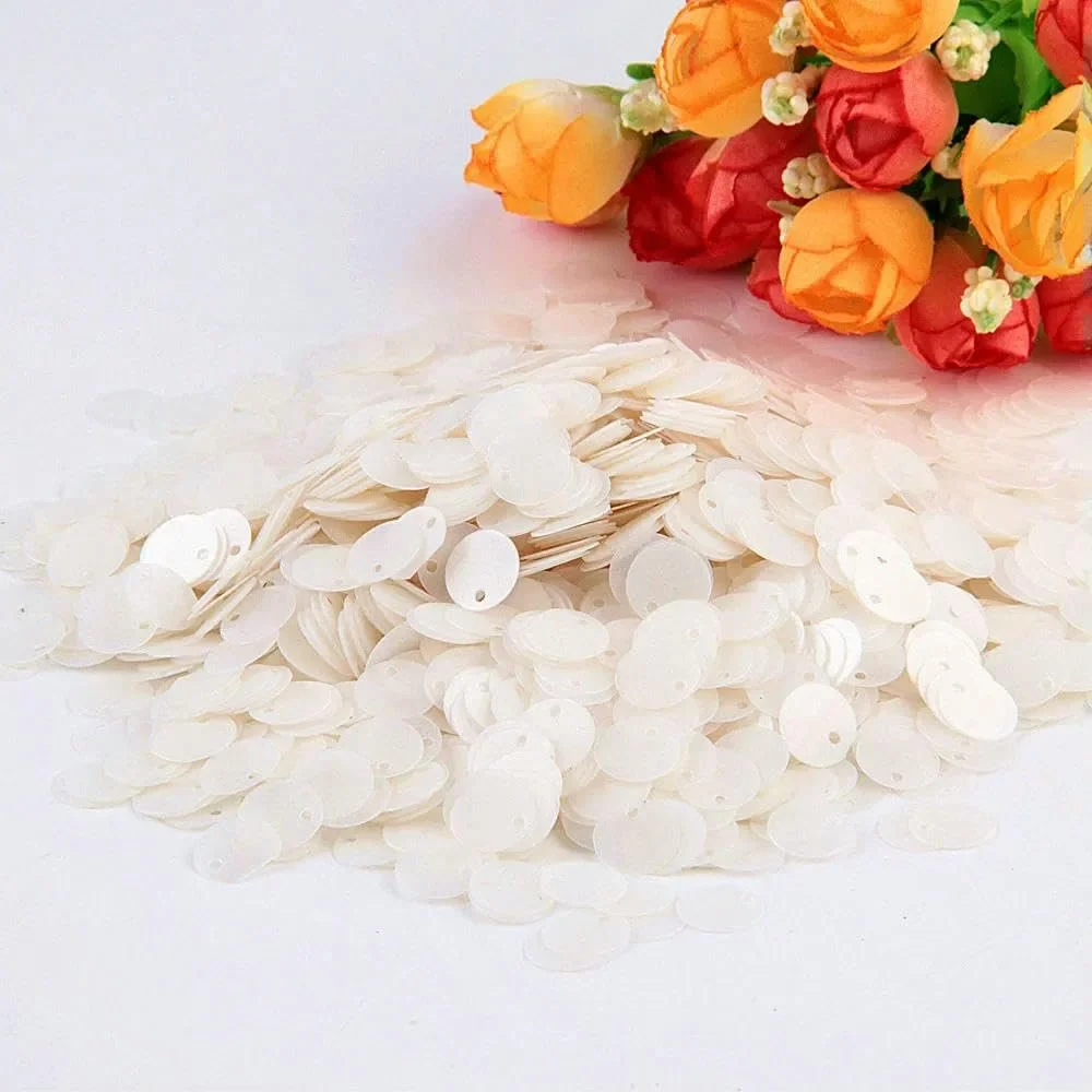 Блискітки Плоскі Круглі з отвором Mattwei	 10 мм, 15 мм, 20 мм, 25 мм 10 г, 90 шт, фото №1