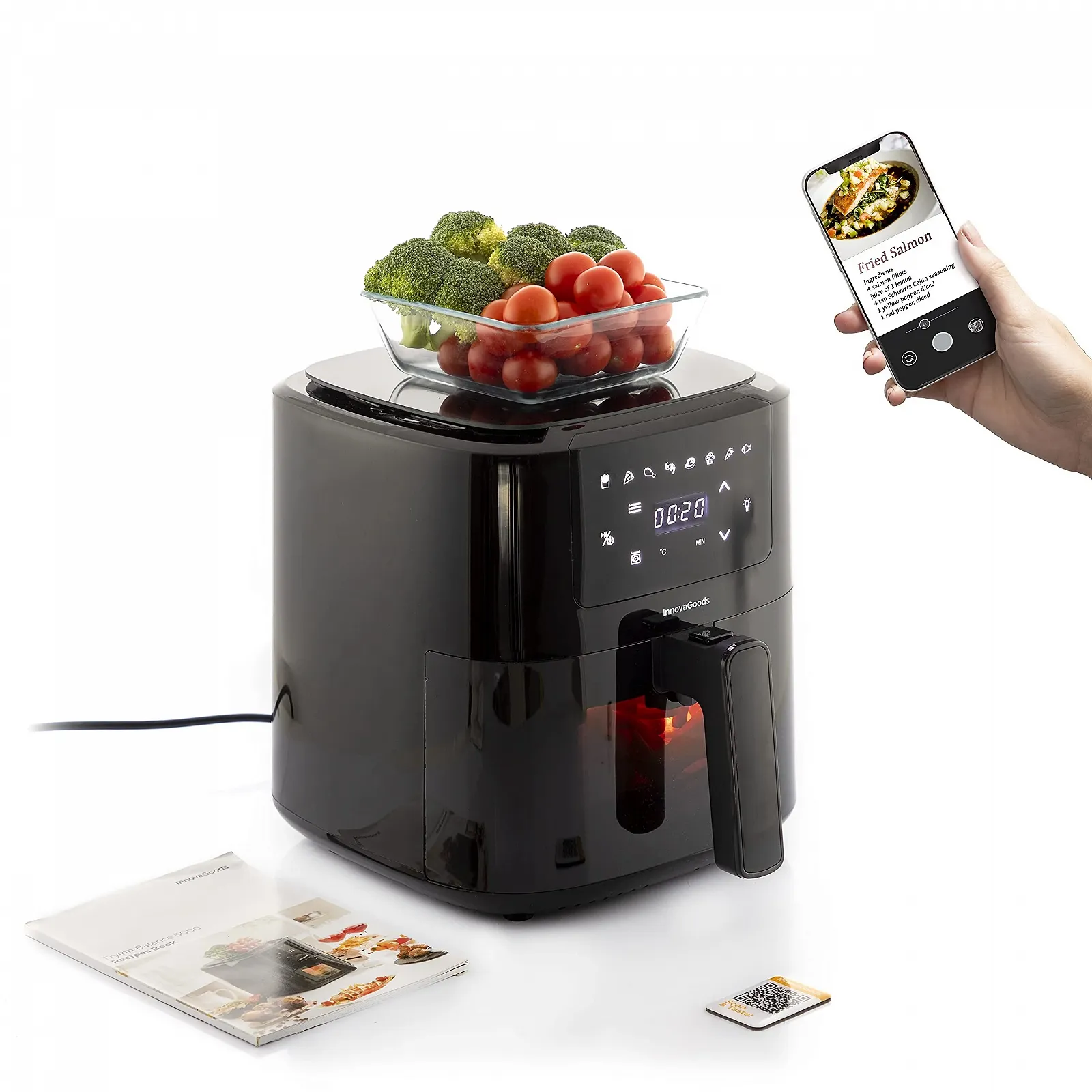 Мультипіч InnovaGoods 5 л 1500 Вт 8 програм Чорна, фото №1 Мультипіч InnovaGoods 5 л 1500 Вт 8 програм Чорна, фото №1