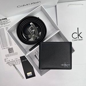 Чоловічий подарунковий набір з шкіряним ременем та гаманцем Calvin Klein - Фото 1