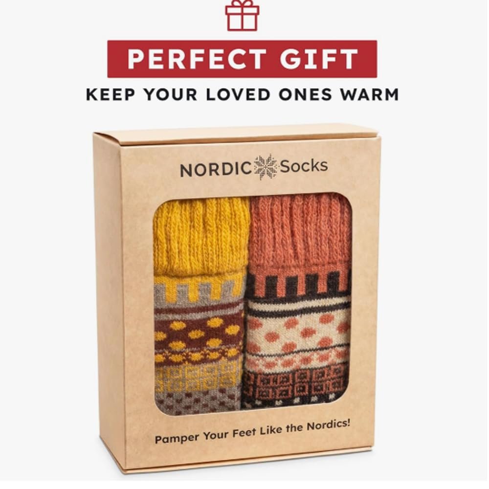 Носки NORDIC, 2 пары шерстяных носков до колен из мериноса для мужчин и женщин, теплые зимние носки, мягкие и удобные, фото №5