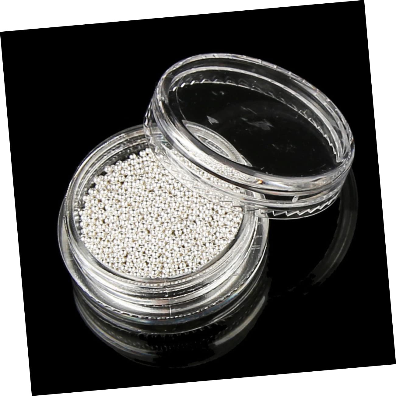 Стразы для ногтей круглые FRCOLOR Серебристые, 3 шт., фото №5