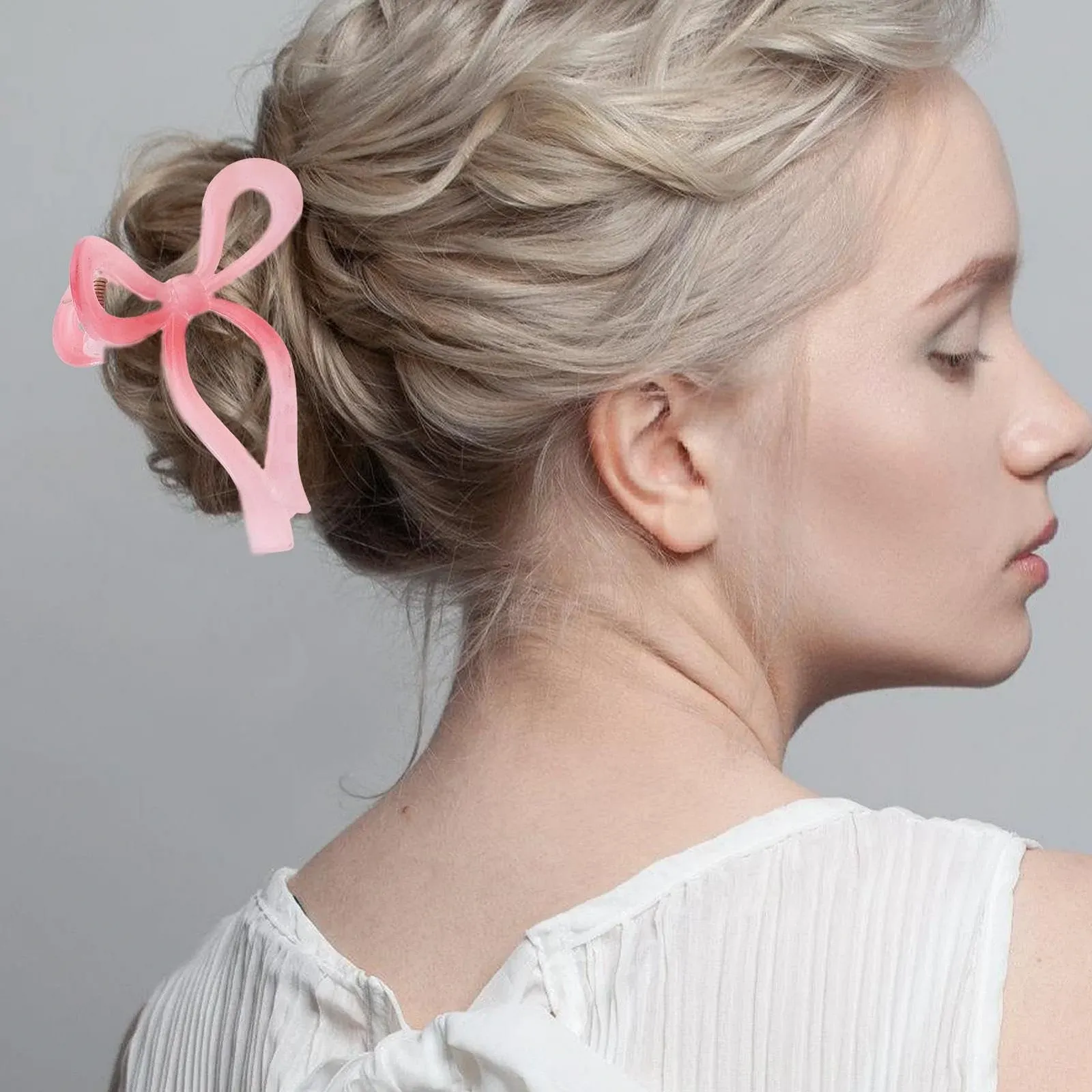 Заколка для волос с бантом, противоскользящая, заколка в форме когтя для официальных и неофициальных мероприятий, заколки с бантом для вас, фото №3