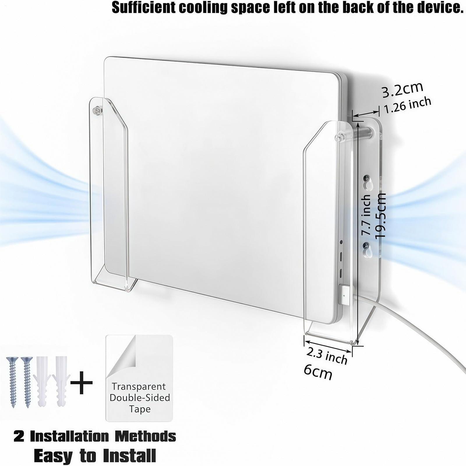 Настенный держатель для ноутбука, прозрачный акрил, фото №2