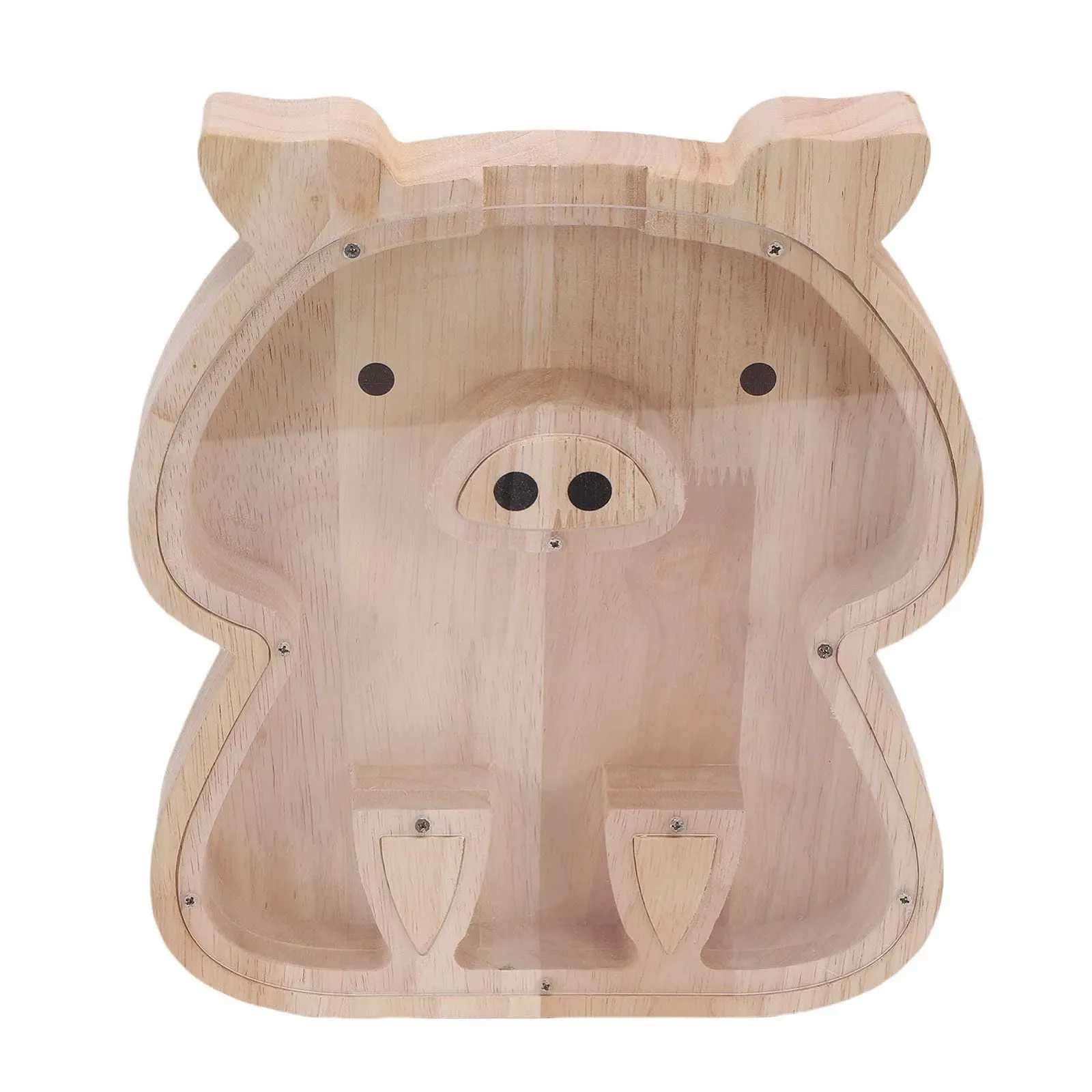 Скарбничка HEEPDD Прозора акрилова з каучукового дерева, фото №4