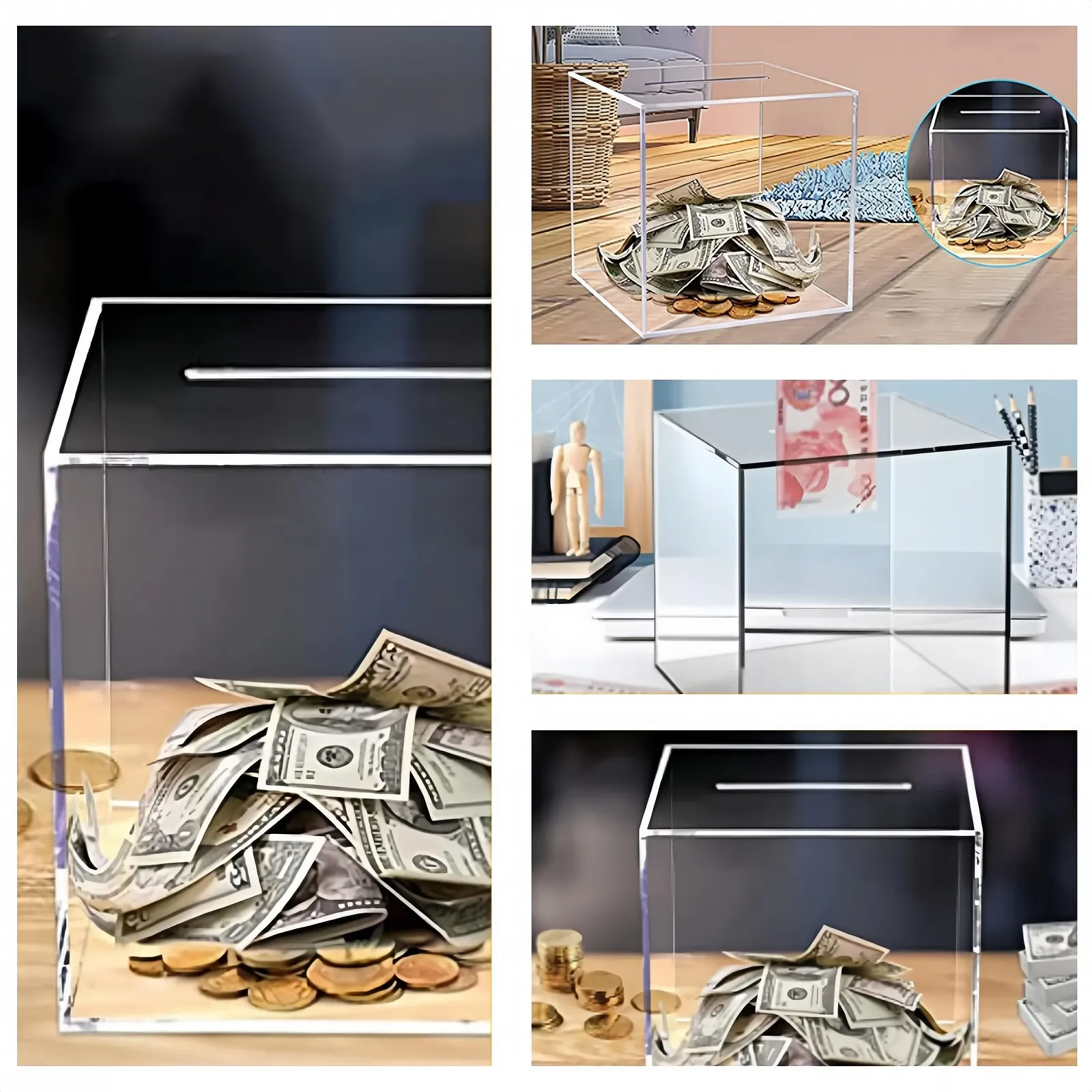 Скарбничка Акрилова Прозора Невідкривна, фото №4