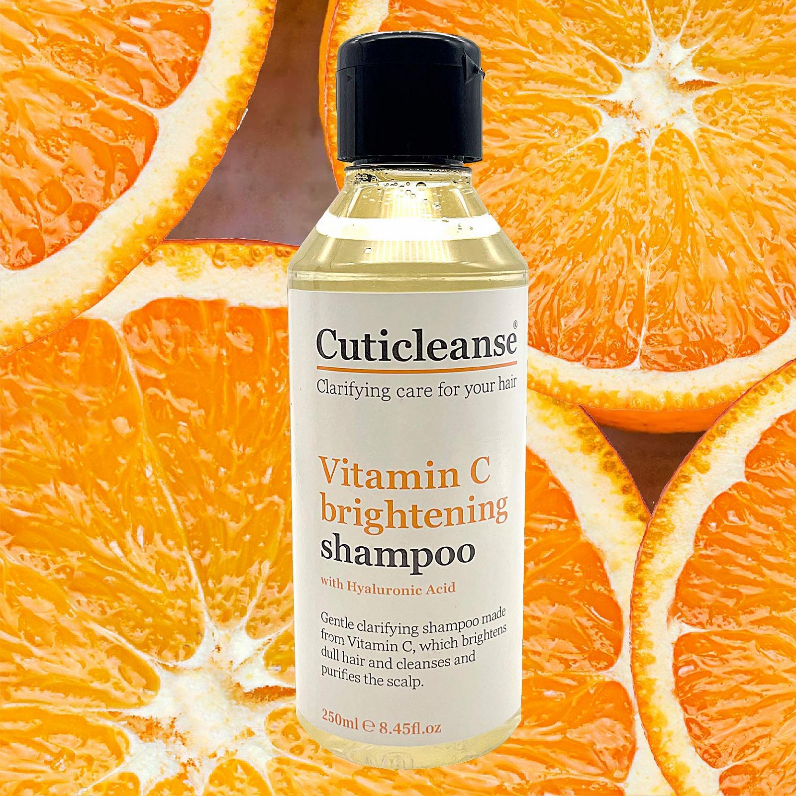 Шампунь Cuticleanse Vitamin C - Увлажняющий шампунь длительного действия - С гиалуроновой кислотой для поврежденных, кудрявых, окрашенных и жирных волос, 250 мл, фото №6