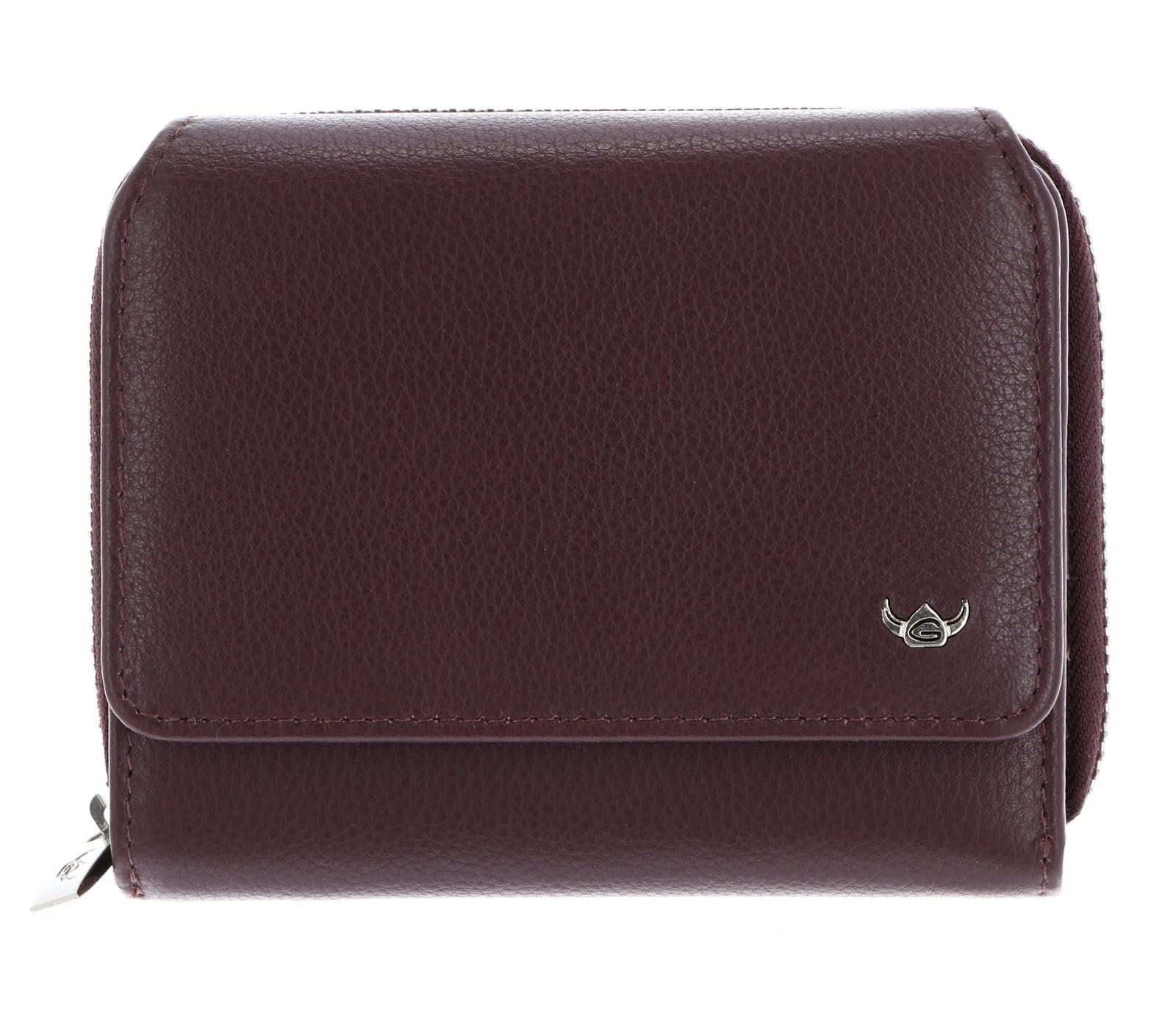 Кошелек кожаный с RFID Golden Head Madrid 11.5 см, Amarone, фото №7