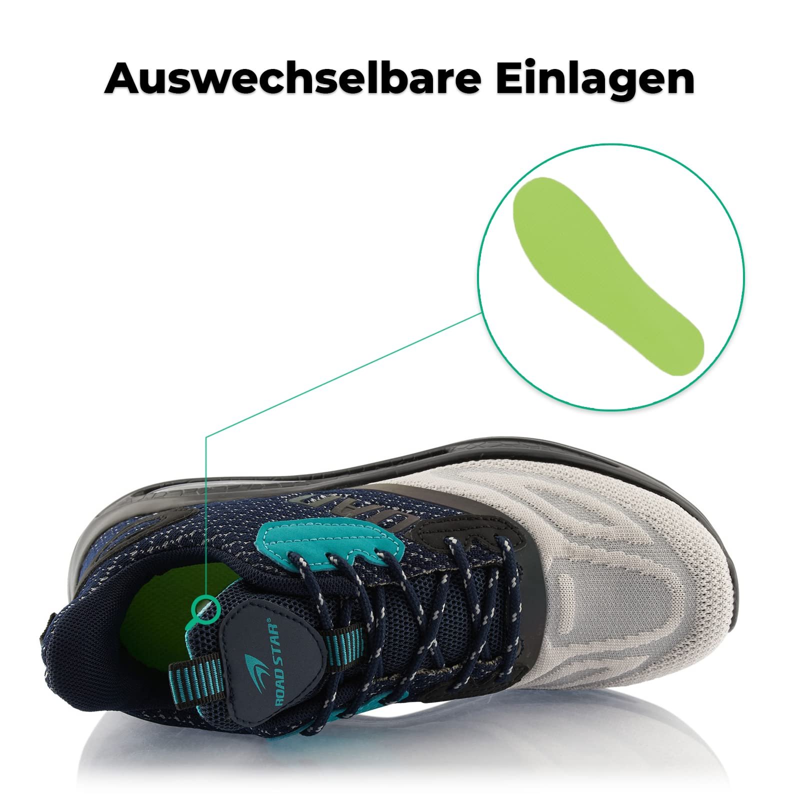 Кроссовки Fusskleidung® Унисекс Спортивная обувь с амортизацией Легкие беговые кроссовки, фото №5