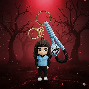 Брелок фігурка Едді Мансон із серіалу Дивні дива Stranger Things Eddie Munson на ключі, рюкзак, сумку, пенал, іграшка - 8 см - Фото 1