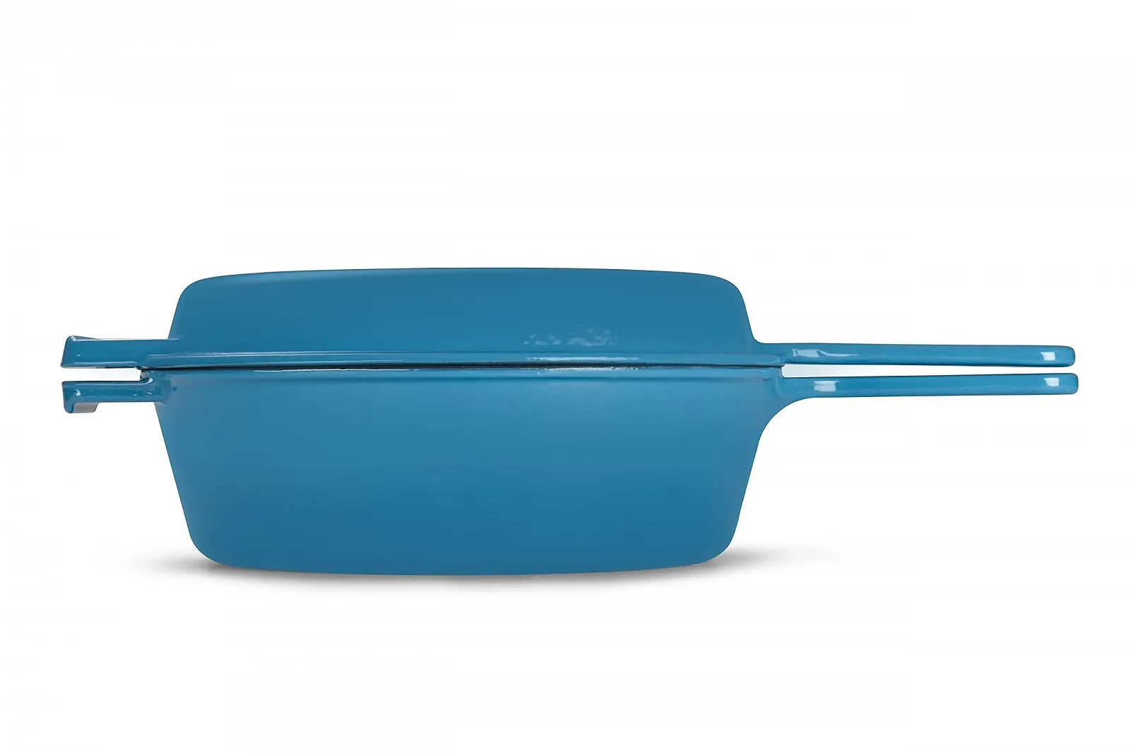Набір каструля та сковорода-гриль 2-в-1 Echtwerk чавунний з емальованим покриттям блакитний 2.5 L 25.2 см, фото №2 Набір каструля та сковорода-гриль 2-в-1 Echtwerk чавунний з емальованим покриттям блакитний 2.5 L 25.2 см, фото №2