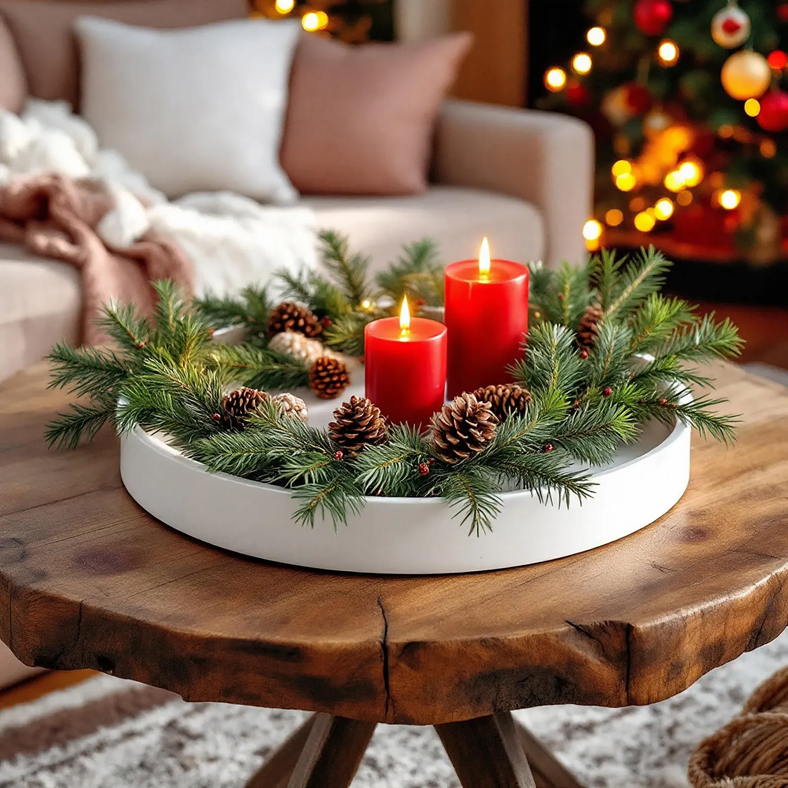 Піднос для свічок Круглий Білий Глянцевий, фото №6 Піднос для свічок Круглий Білий Глянцевий, фото №6