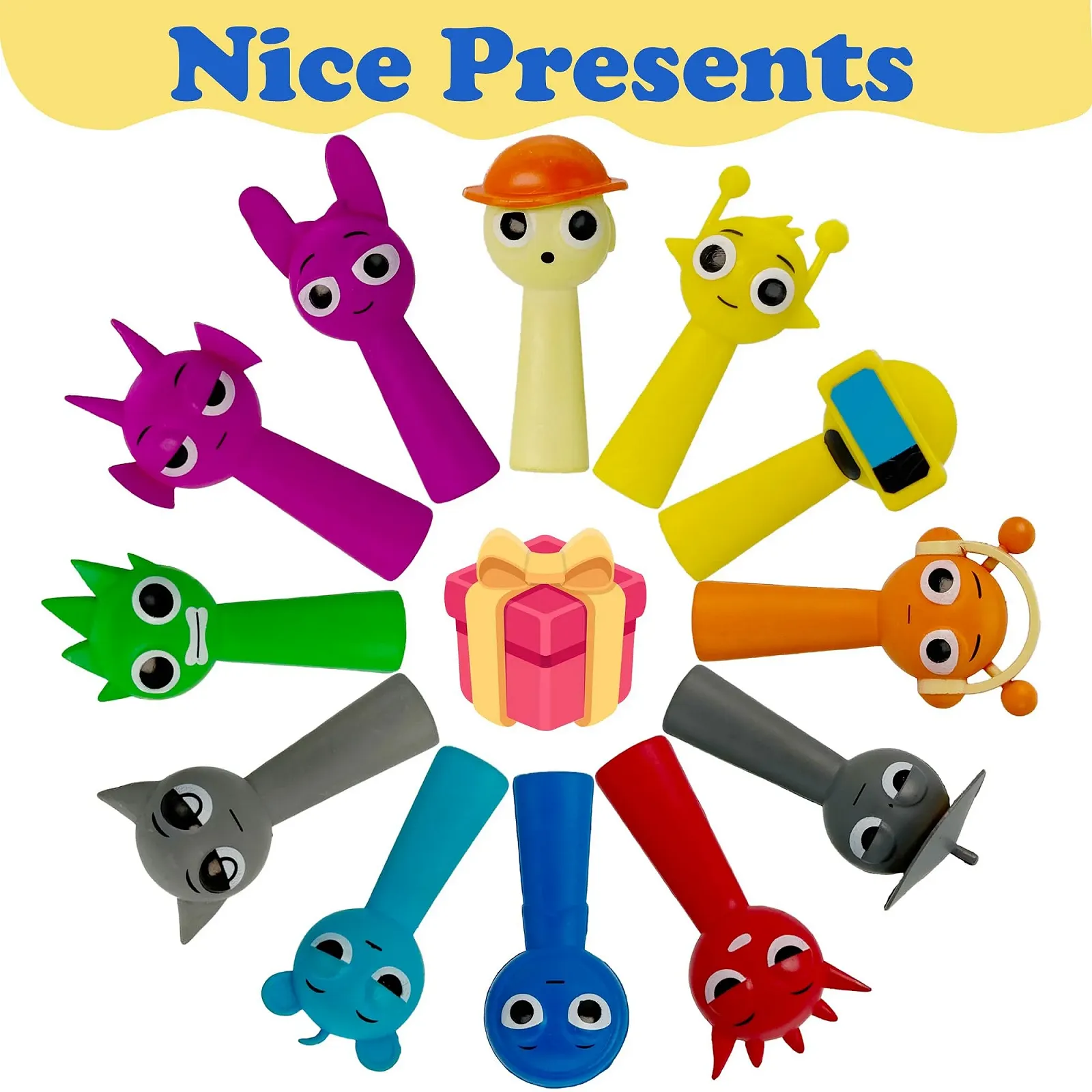 Набір фігурок Gensly 12 шт. Raddy/Oren/Owakcx/Durple/Jevin/Wenda Мультяшні кольорові для колекції, фото №6