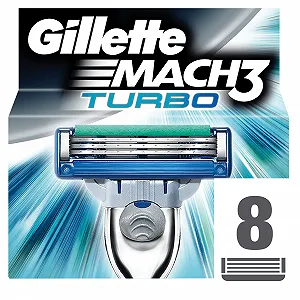 Сменные кассеты Gillette Mach3 Turbo 8 шт. - Фото 1