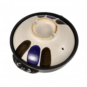 Кастрюля GALPADA Japanese Stoneware с крышкой термостойкая - Фото 1