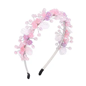 Обруч Цветок IYOU для девочки Розовый - Фото 1