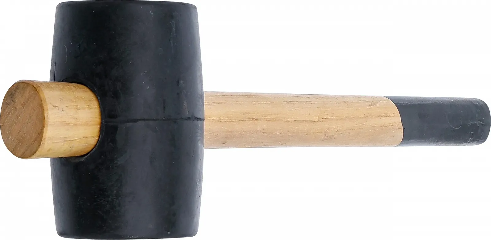 Гумовий молоток Kraftmann 1861 65 мм 500 г бежевий/чорний, фото №3