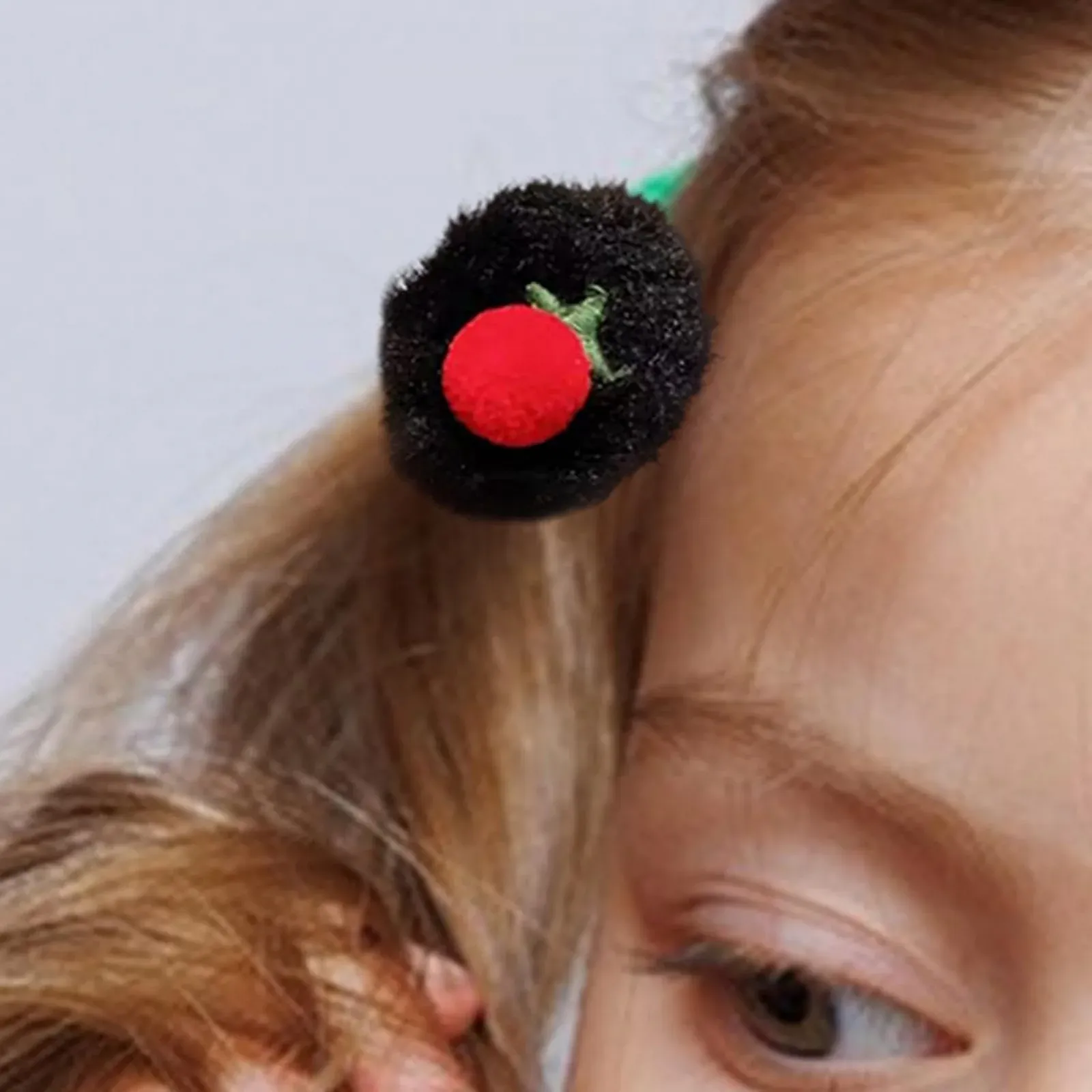 Плюшевая Заколка для Волос Мягкая Милая Фруктовая Заколка для Волос Мультяшные Аксессуары для Волос для Девочек для Густых Тонких Волос, 2 шт, фото №6