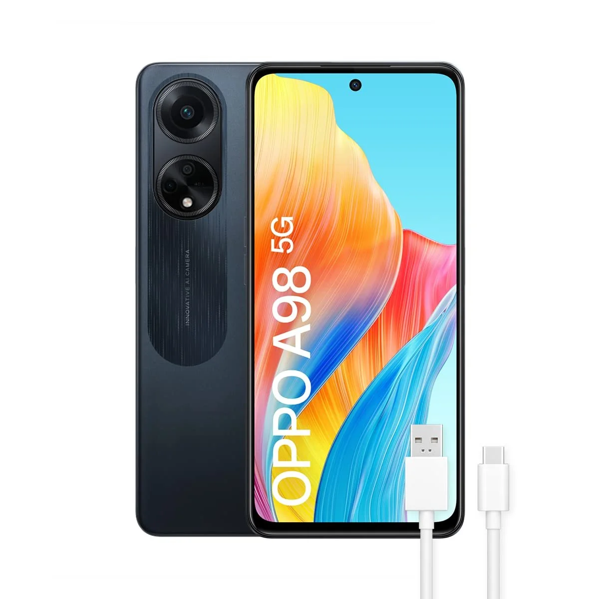 Смартфон OPPO A98 5G 256 GB 8 GB RAM Cool Black, фото №1