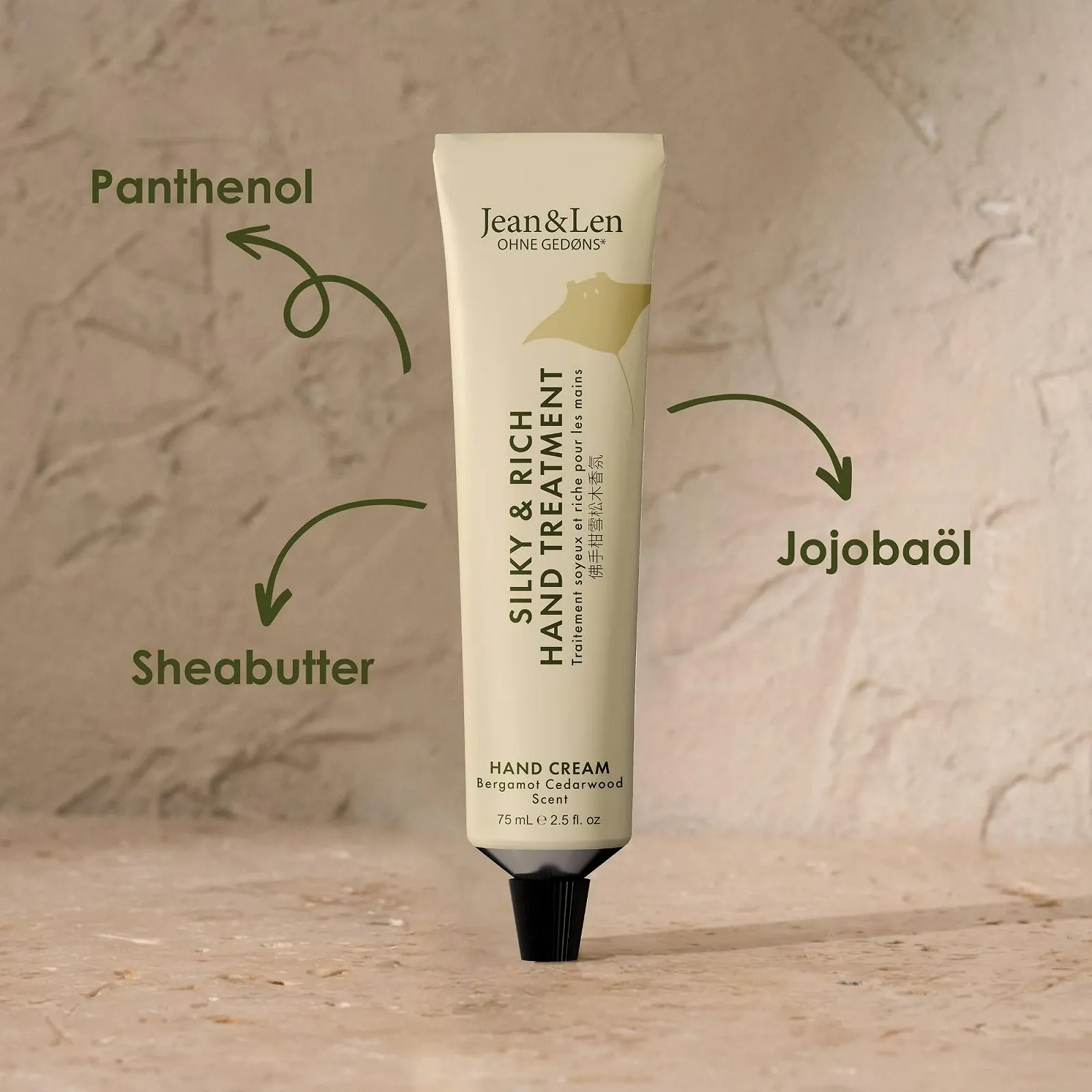 Крем для рук Jean & Len Silky & Rich Bergamot & Cedarwood Живильний 75 мл, фото №3 Крем для рук Jean & Len Silky & Rich Bergamot & Cedarwood Живильний 75 мл, фото №3