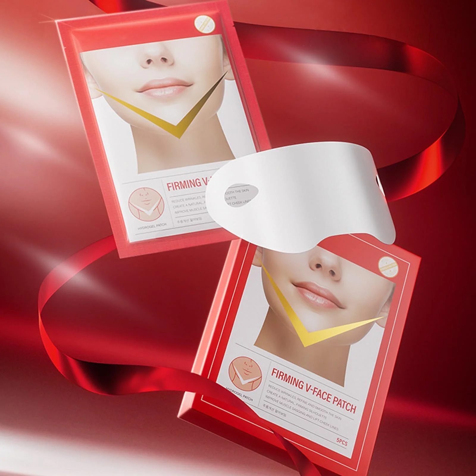 Маска для обличчя V-Line, для підтяжки обличчя, патч для підтяжки, 5 шт, фото №5
