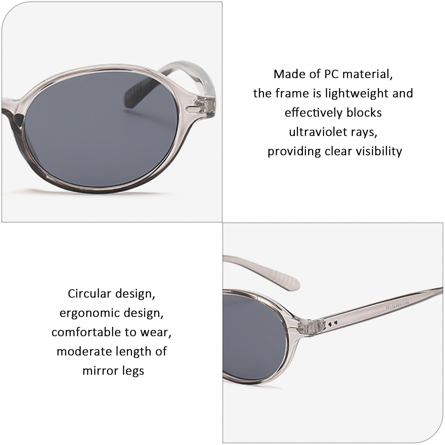 Круглые очки CHSZSH серый, фото №3