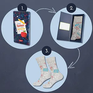 Носки Soxo Teacher Женские Мужские Хлопковые Длинные 2 Размера synthetic.ua - Фото 1