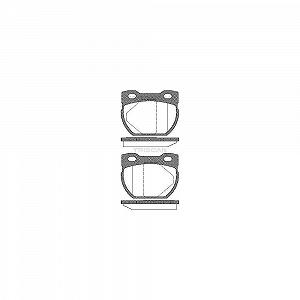 Комплект гальмівних колодок TRISCAN 8110 17013 задня вісь для LAND ROVER - Фото 1