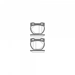 Комплект гальмівних колодок TRISCAN 8110 17013 задня вісь для LAND ROVER - Фото 1